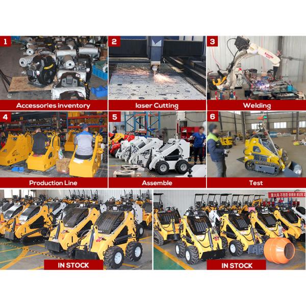 China Epa Engine Multione Articulated Mini Skid Steer Loaders With Attachments