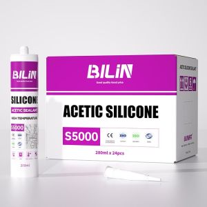 China BILIN S5000 Acetoxy Cure Silicone Sealant Automotive And Construction Applications on sale