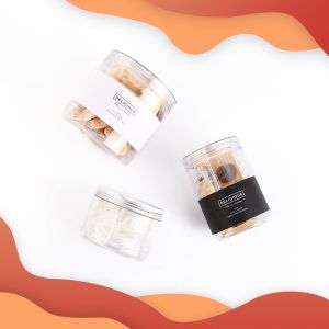 Food Plastic Packaging PET Cookie Jar 1200ml Lightweight