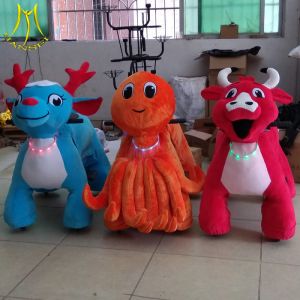 Hansel plush toys stuffed animals on wheels plush animal electric scooter