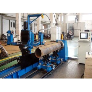 CNC4 Flame Plasma Tube Cutting Machine Customized Voltage 200-1400mm Pipe