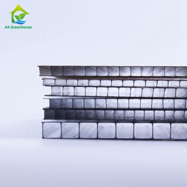Buy Double Wall 8mm Polycarbonate Greenhouse Panels Lightweight Plastic Board at wholesale prices