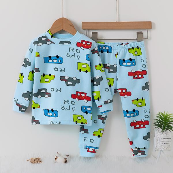 2 Years Old Night Suit Winter Wear Warm Pajamas Moderate Tightness For 90cm