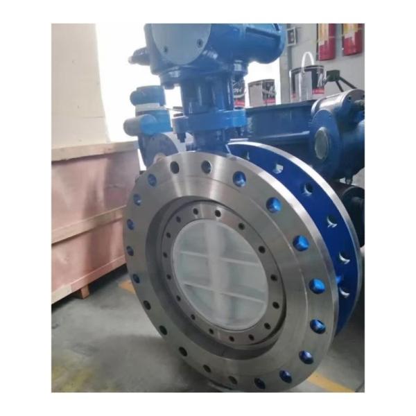 BUTTERFLY Structure Double Eccentric Flanged Butterfly Valve With Gearbox And