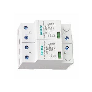 Type 1+2+3 25kA 275V SPD 2 Poles Type 1 Surge Protector Lightning Protection