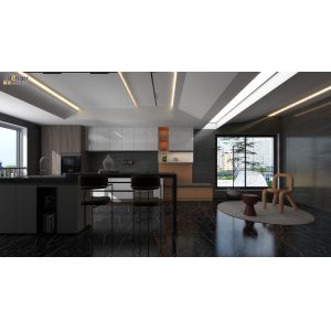 Customized Size Kitchen Set Cabinet With High Gloss Lacquer Finish And Modular