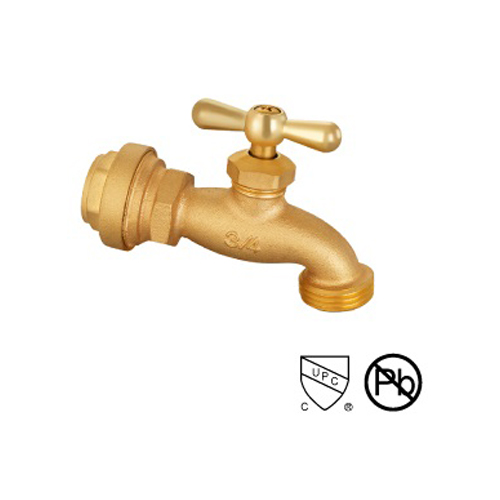 3/4 Inch NPT Slow Open T Handle Brass Bibcock Valve Bibb Faucet Valves For American Market Industrial WOG