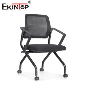 China Multi Color Stacking Student Office Chair Mesh Fabric Conference Training Foldable on sale