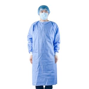 AAMI Lever 2 SMS Sterile Disposable Gowns With Knitted Cuff