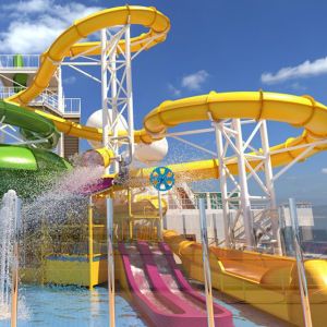 Aqua Playground Water Slide Park Fiberglass Children Play