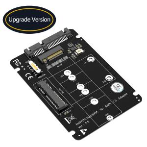 Quality 2 In 1 Combine M.2 NGFF Key B &amp; MSATA SSD To SATA3 Adapter LED Indicates Power Status for sale