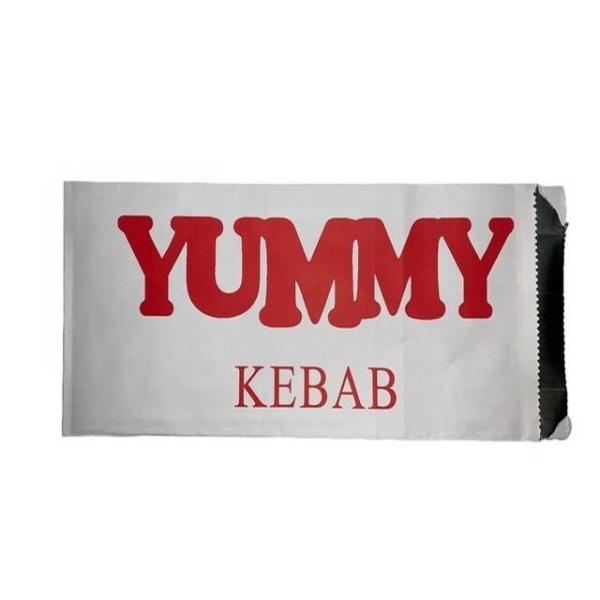 Kebabs Aluminum Foil Paper Bag Heat Resistant BBQ Takeaway Bag Chicken Hot Dog Kraft Packaging Bag
