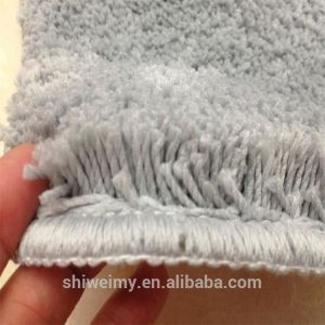 Solid color polyester chenille living room rug mat