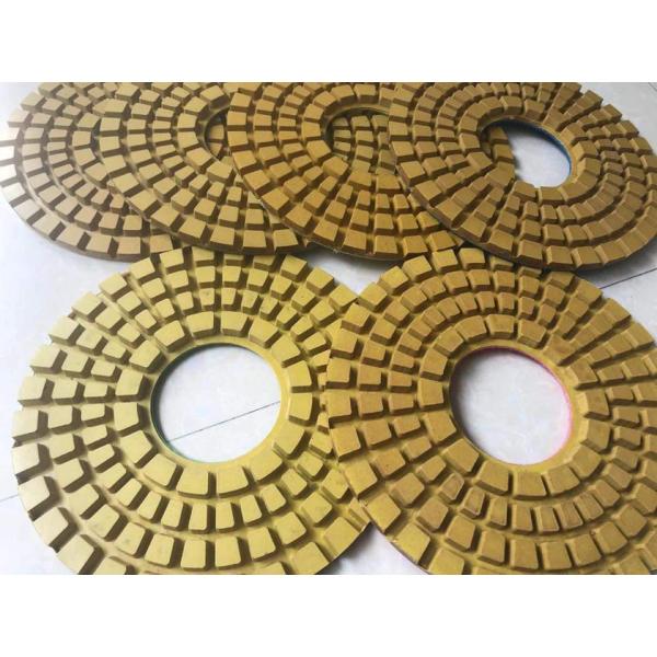 Flexible Copper Bond Transitional Polishing Pads for removing scratches behind metal bond tools