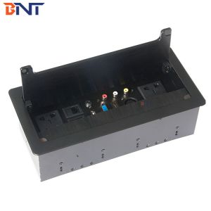 universal plug clamshell brush desk power socket cable grommet box /tabletop