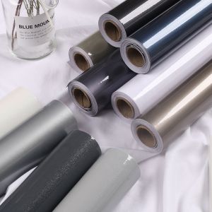 Furniture Film Kitchen Cabinet Film PVC Vinyl Adhesive Cupboard Door Stickers
