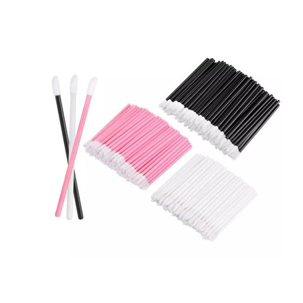 Buy Black Plastic Makeup Lip Applicator Wands Disposable Lip Brush at wholesale prices