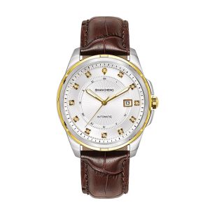 Automatic Date Full Screw Stainless Steel Mens Watches PT5000 Mechanical