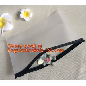 Popular Universal Plastic School Pencil Pouch bag, Custom transparent pvc