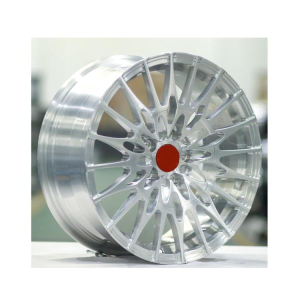 Custom forged 6061 aluminum alloy electroplate Chrome Slivery Brush Forged wheels rims