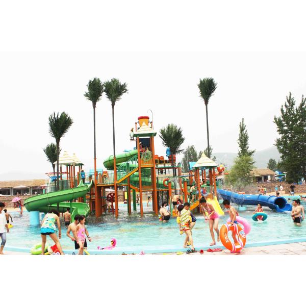 Amusement Park Games with Big Fiberglass Aqua Playground Equipment for Water Park