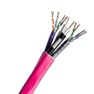 Composite Communication Rg6 Cat6 Cat5e Optical Coaxial Cable