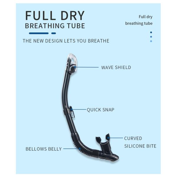 ZMZDIVE Freediving Snorkel Mask Set Prescription Snorkeling Goggles