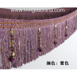 Handmade fashionable chain beads lace tassels fringes for curtain/sofa/pillow