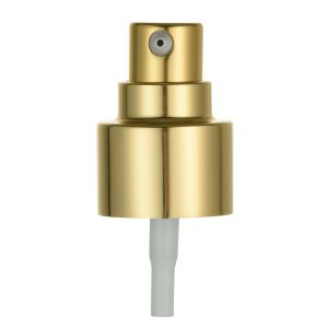 24/410 20/410 Cream Pump Dispenser Pump With Shiny Gold UV Disposable