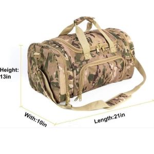 Waterproof Camouflage Multi Compartment Military Duffel Bag