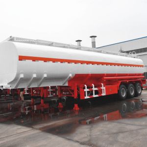 China Steel Chemical Transport Tri Axles Oil Tanker Trailer on sale