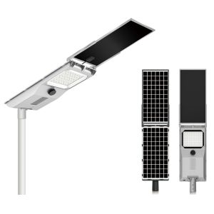 LED Solar Street Light 40W 6000lm IP65 Motion Sensor And Adjustable Panel