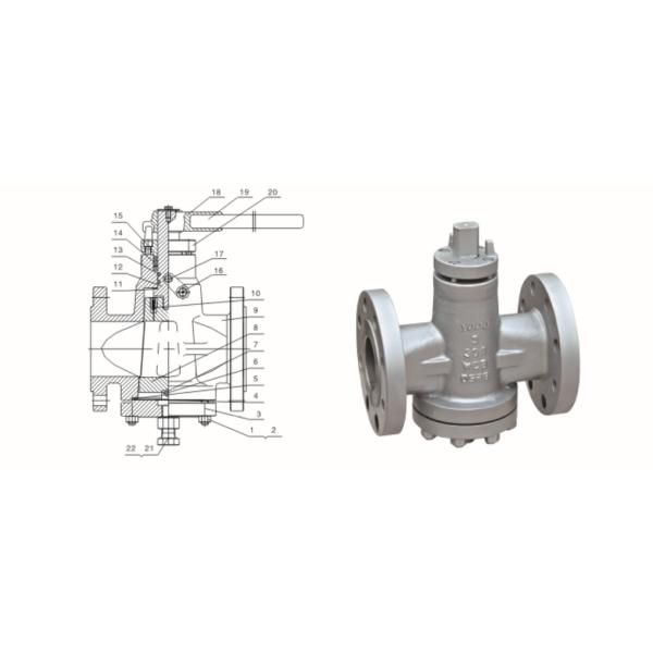 300LB Inverted Pressure Balance Lubricated Plug Valve