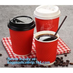 double wall paper coffee cup_ custom printed disposable coffee paper cup with