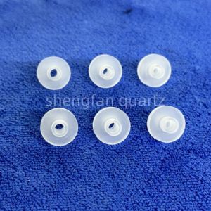 High Temp Opaque Perforated Quartz Parts Thickness 100mm