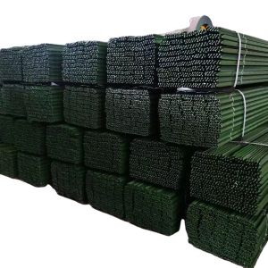 Green Coated 12 Foot Metal Fence Posts for Fenc Thick Hot Dipped Galvanized Star