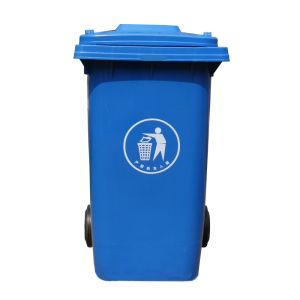 plastic waste container with wheel standing garbage bin wheelie dustbin