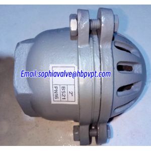 GG20 BS21 cast iron resilient seal foot valve