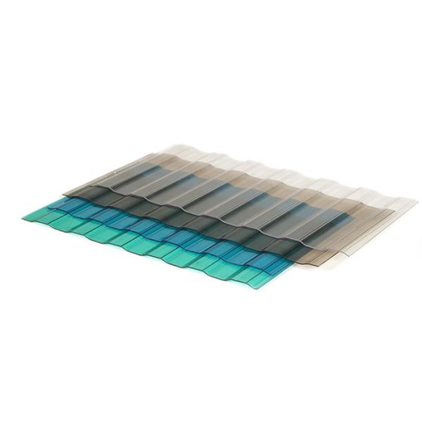 Greenhouse Harmless Transparent Roof Tiles , Explosionproof Corrugated Roof Sheet