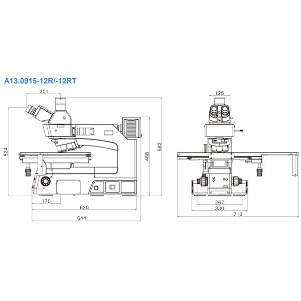 OPTO EDU A13.0915 Trinocular Metallurgical Microscope Semi-APO Motorized Nosepiece