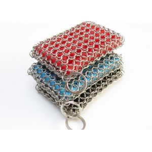 Soap Shape Silicone & Chainmail Scrubbing Pad
