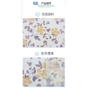 Colour Printed Flower Tricot Mattress Fabric Custom Knitted Anti Sensitive
