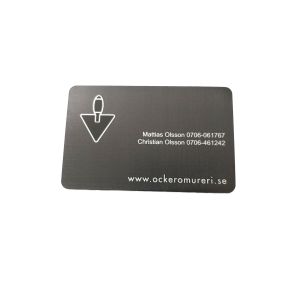 Metal Plate Etching Stainless Steel Business Cards With Matte Surface
