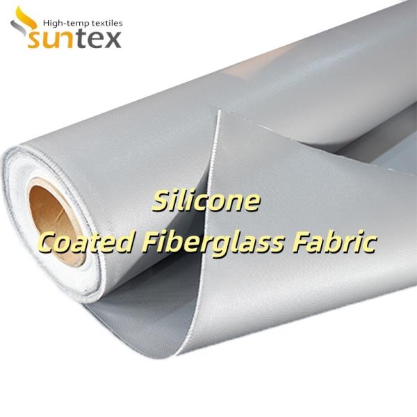 Flexible Heat Resistant Silicone Coated Fiberglass Fabric with 260℃ Continuous