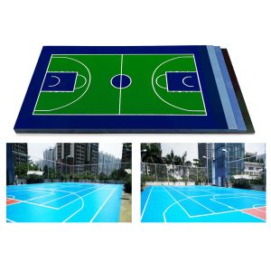 Eco-Friendly Acrylic Tennis Court Flooring Anti Fatigue Multi Purpose
