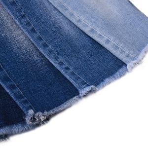 Twill Cotton Polyester Spandex Denim Fabric QY039-4 8.7Oz For Garment