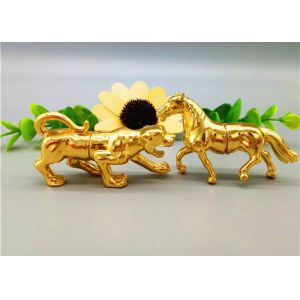 Leopard Shape 1g Clear Pill Bottles Aluminum Rhino Gold Capsules