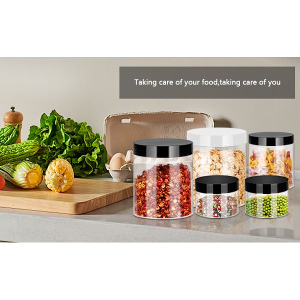 Plastic Jars with Lids