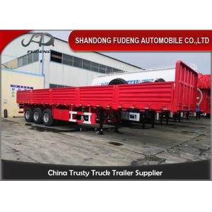 China Cement Cargo Carbon Steel Side Wall Semi Trailer on sale
