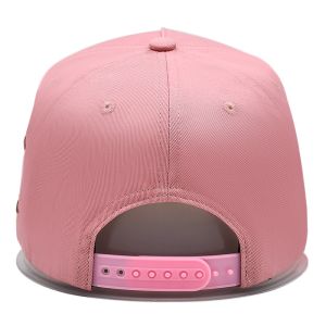 4 Matching Fabric Color Eyelets Cotton Baseball Cap With Customizable Flower